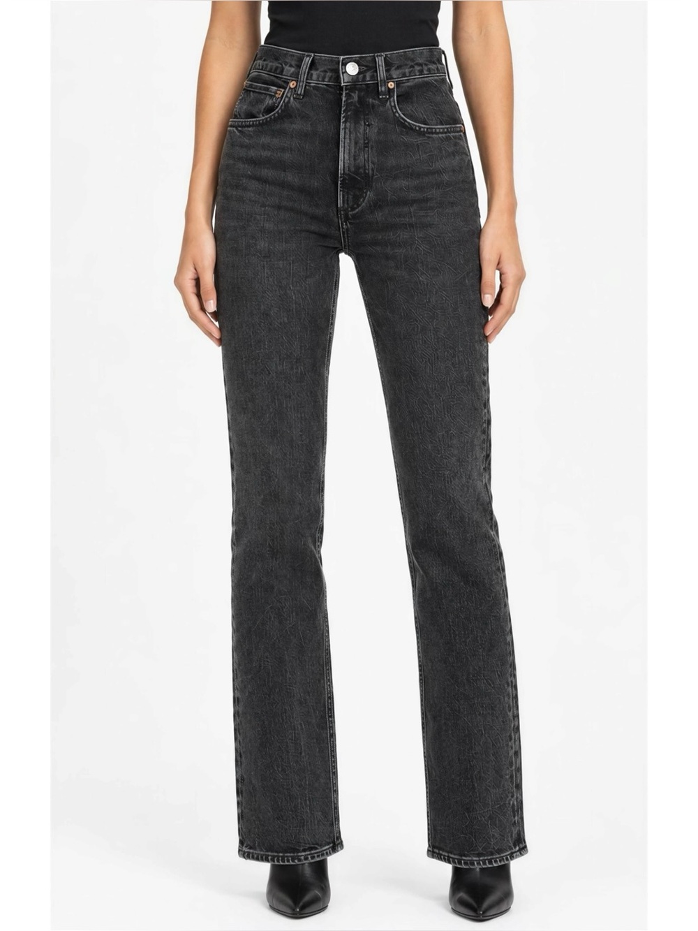 AGOLDE 90's Pinch Waist Jeans, Black Tea, 23”